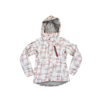 North Face Women's Recco Insulated Ski Shell Jacket White/Red M Used - FERAL