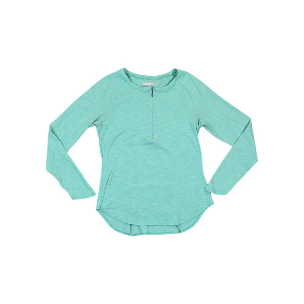 Marmot Women's 1/4 Zip Active Long Sleeve Shirt Blue M Used - FERAL