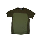 Green active shirt by Dakine with a paneled design.
