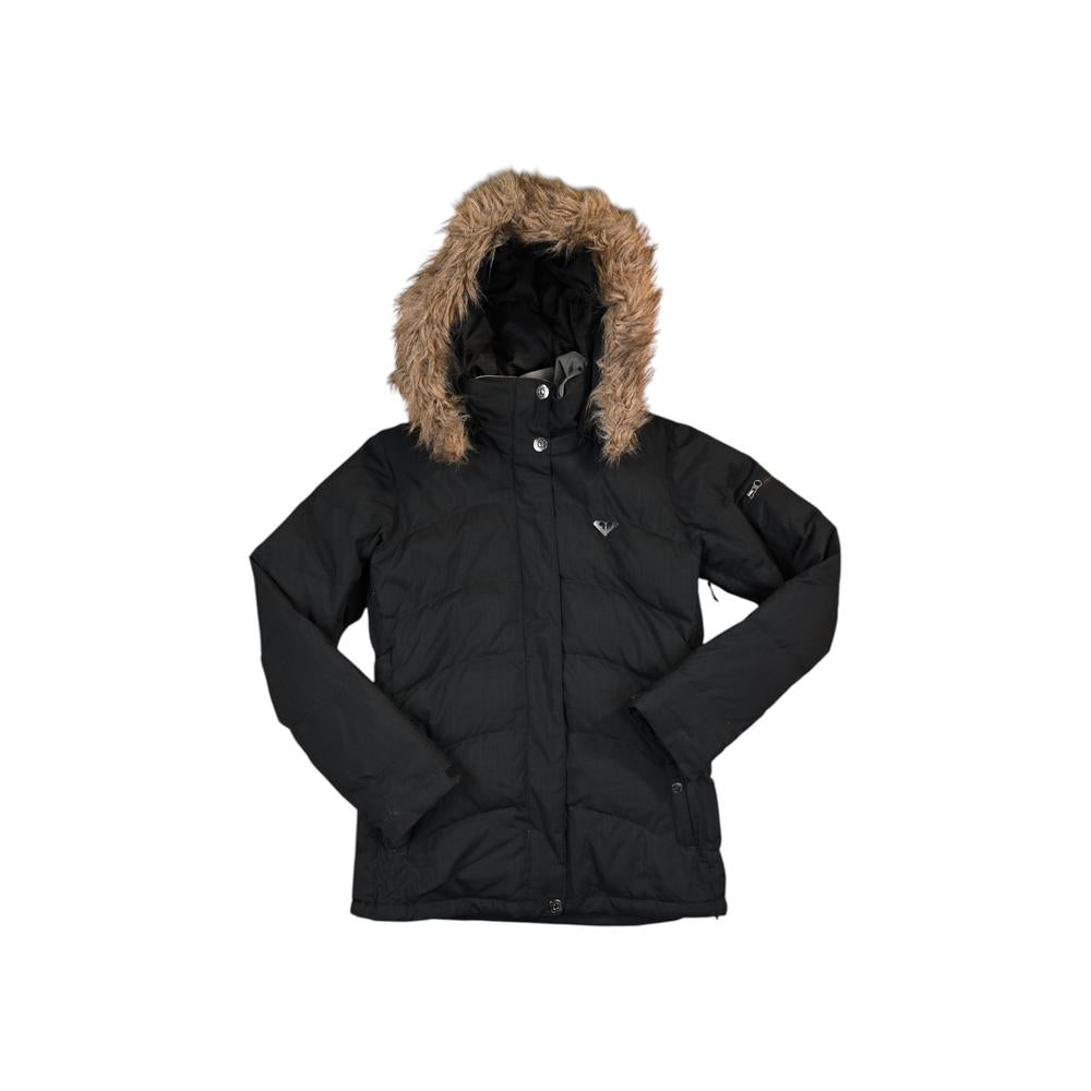Roxy Women's 8k Insulated Ski Shell Jacket Black L Used - FERAL