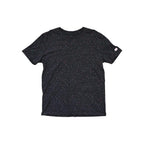 Black cosmos T-shirt by Topo Designs with speckle pattern.