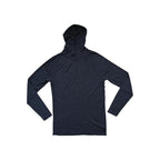 Gray hoodie baselayer shirt by Smartwool, displayed on a white background.