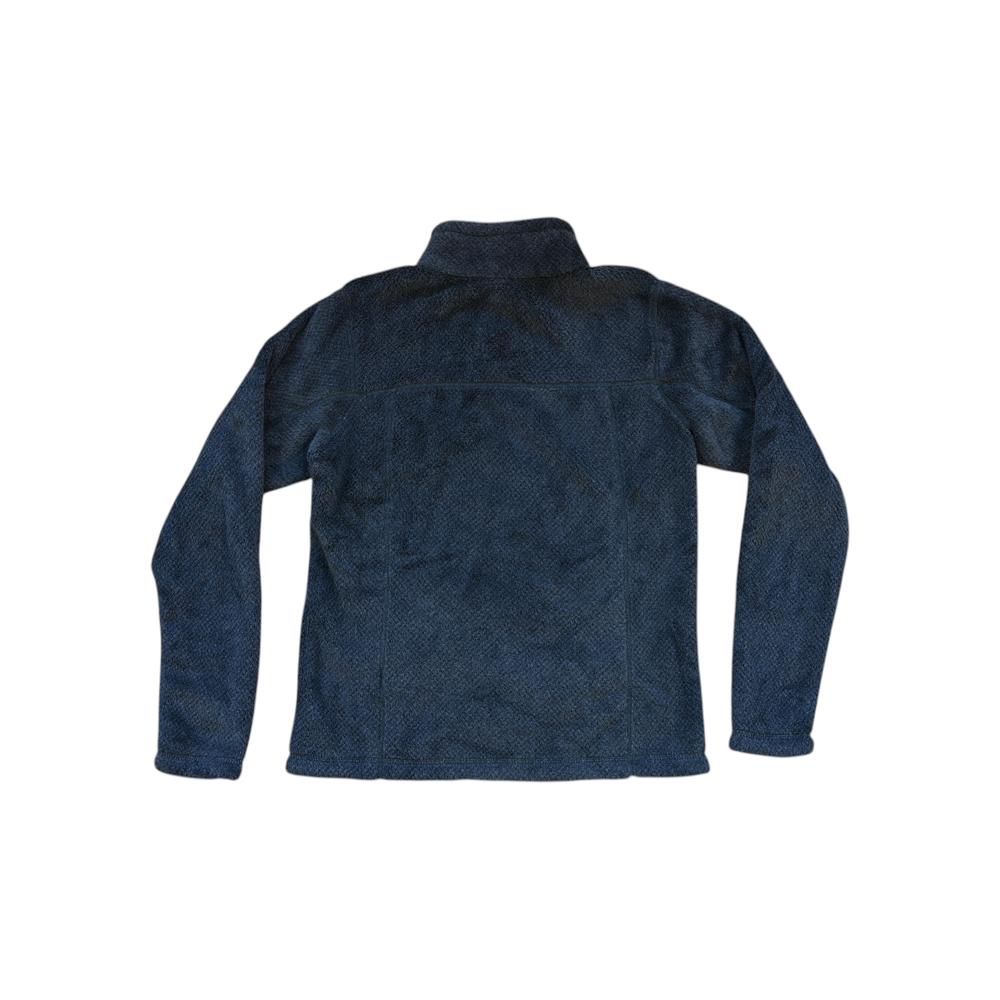 Gray and maroon fleece pullover by Patagonia, showing a textured pattern.