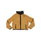 North Face Women's Dunraven Sherpa Crop Fleece Jacket British Khaki L Used - FERAL
