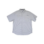 Columbia Men's Tamiami PFG Short Sleeve Shirt Grey L Used - FERAL