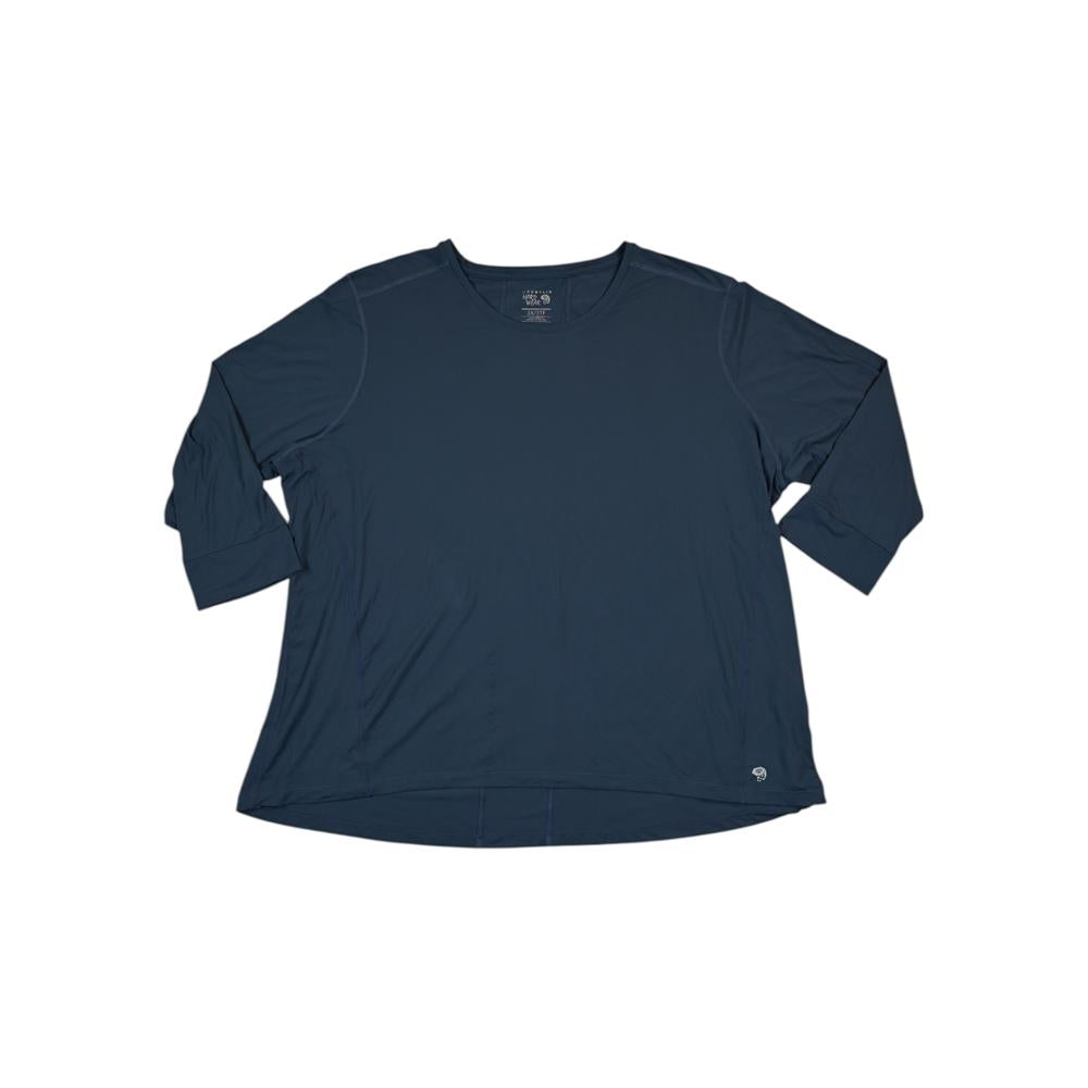 Mountain Hardwear Women's Active 3/4 Sleeve Shirt Blue XXXL Used - FERAL