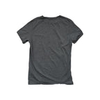 Grey t-shirt by Fjallraven, displayed from the back.