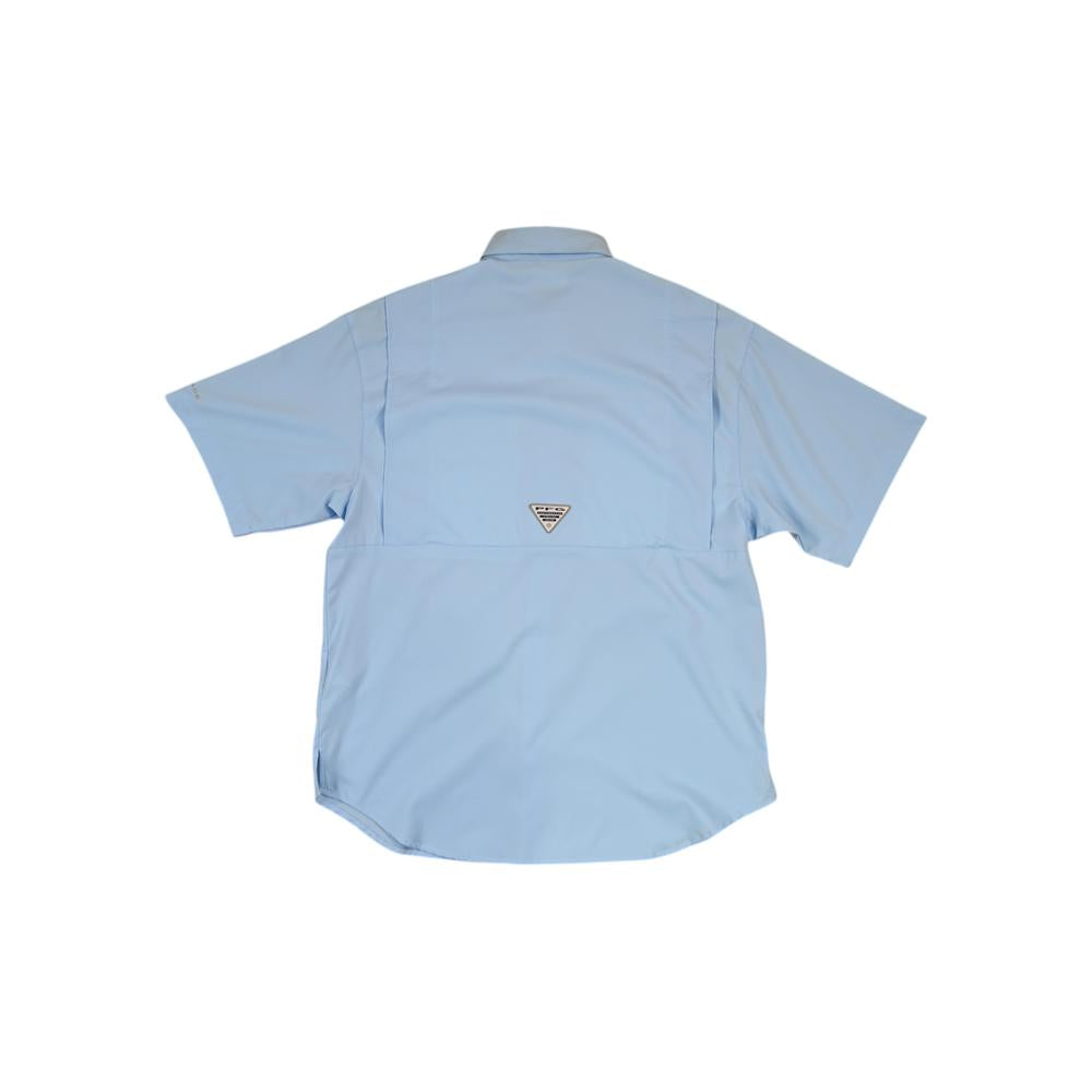 Columbia Men's PFG Short Sleeve Shirt Blue S Used - FERAL