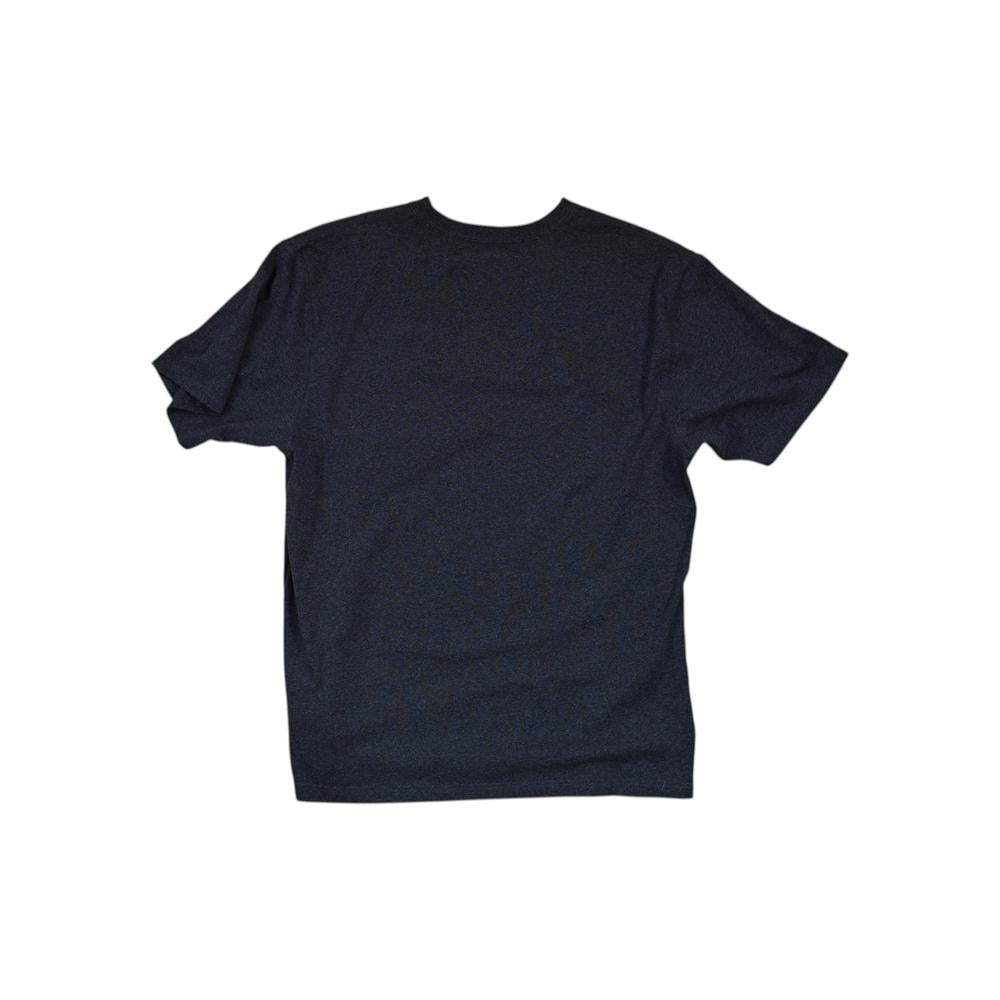 Grey short-sleeve t-shirt by Carhartt, shown in a back view.