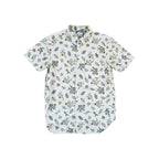 White button-down shirt by North Face, featuring a cactus pattern with short sleeves.