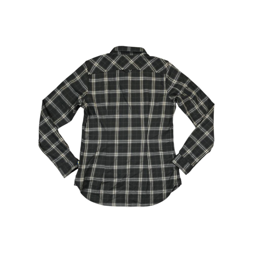 Fjallraven Women's Fjallglim Stretch Flannel Long Sleeve Shirt Green S Used - FERAL