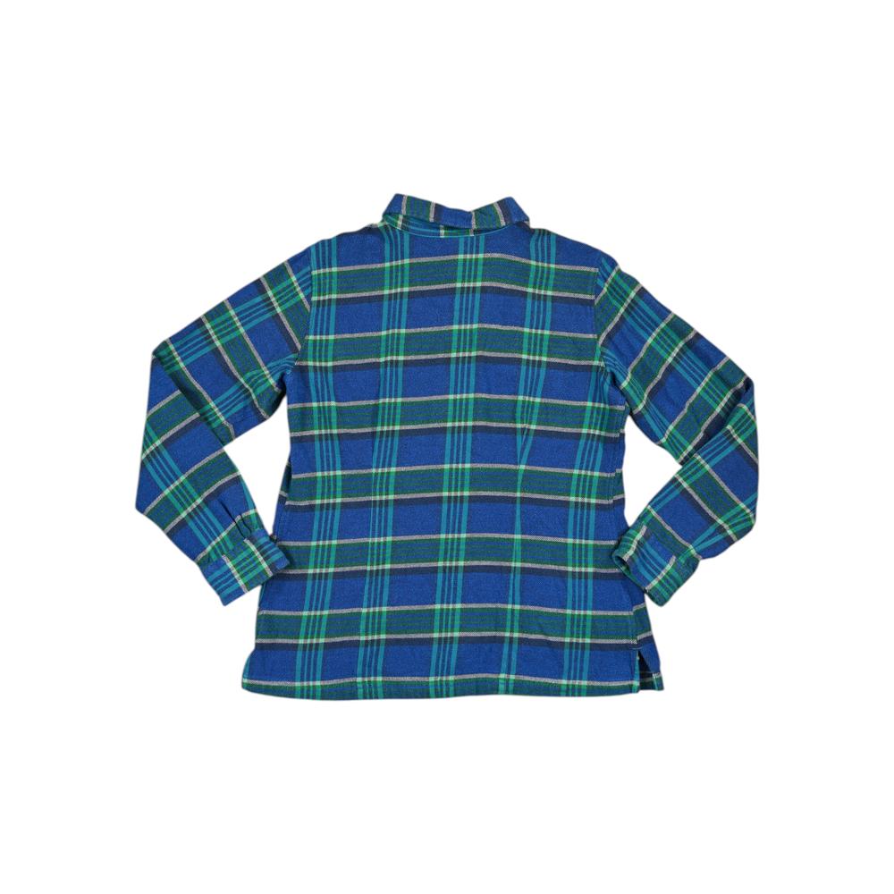 Patagonia Women's Fjord Flannel Shirt Blue Size 14 Used - FERAL