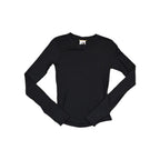 North Face Women's Waffle Thermal Baselayer Shirt Black S Used - FERAL
