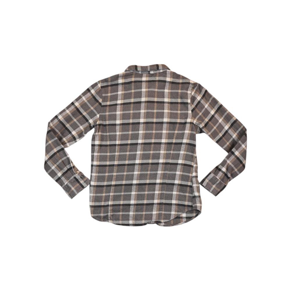 Patagonia Women's Fjord Flannel Long Sleeve Shirt Grey/Tan S Used - FERAL