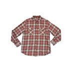 Burton Men's Flannel Long Sleeve Shirt Red/Tan L Used - FERAL