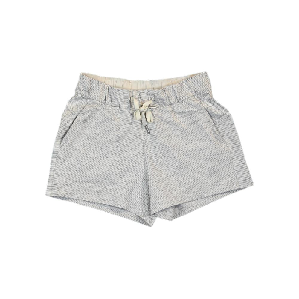Lululemon Women's On The Fly Shorts White/Grey S (4) Used - FERAL