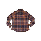 Flylow Women's May Fleece Lined Flannel Shirt Orange/Purple L Used - FERAL