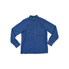 Blue long sleeve casual shirt by Marmot with a grid pattern and button down design.