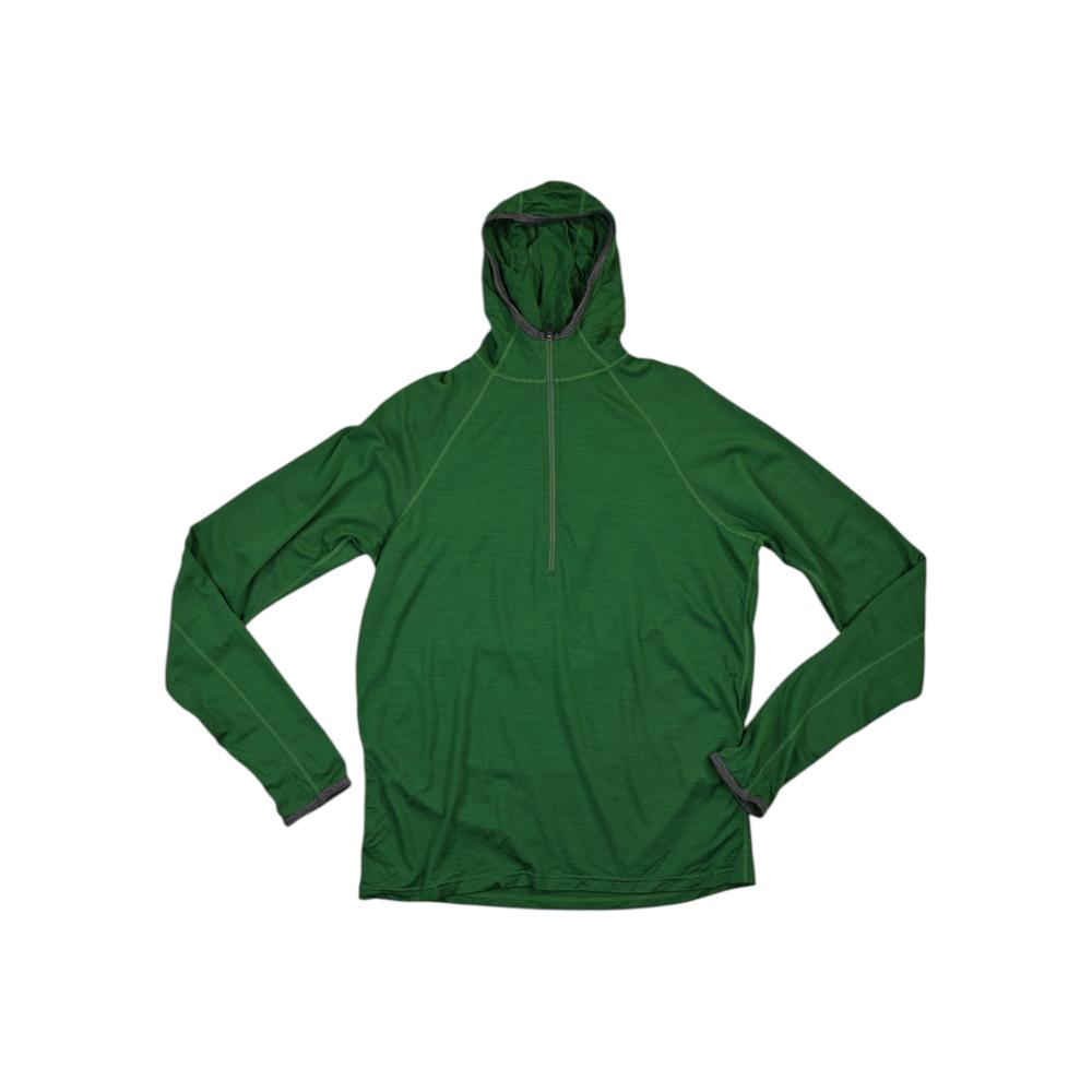 Ibex Women's 100% Zcue Merino Wool Hooded Baselayer Shirt Green M Used - FERAL