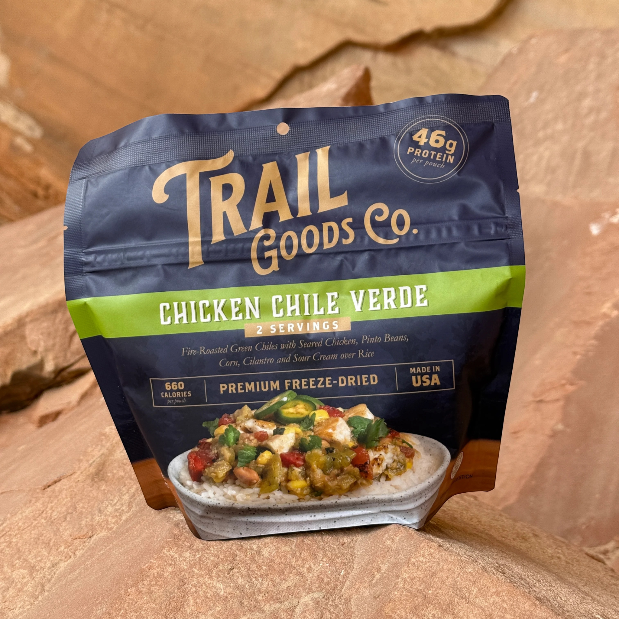 Trail Goods Co. Chicken Chile Verde Freeze-Dried Meal - FERAL