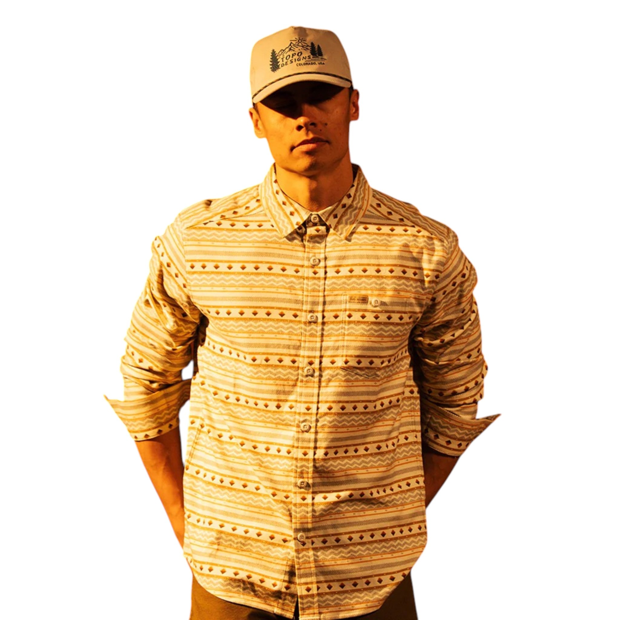 Topo Designs Twill Rope Cap - Mountain Scene - FERAL