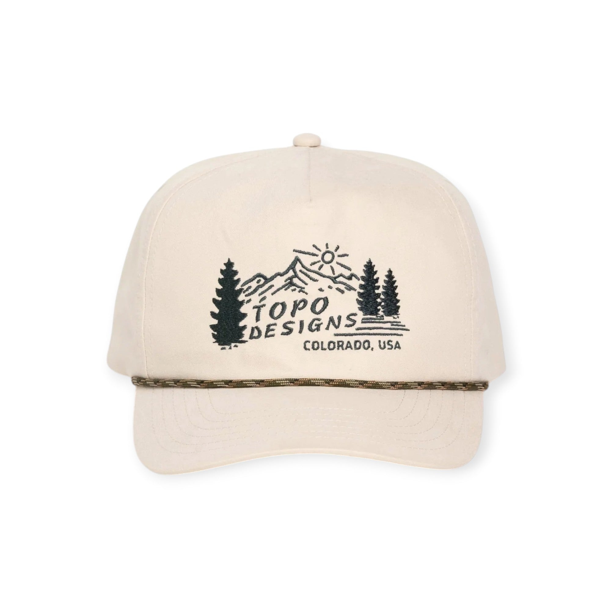 Topo Designs Twill Rope Cap - Mountain Scene - FERAL