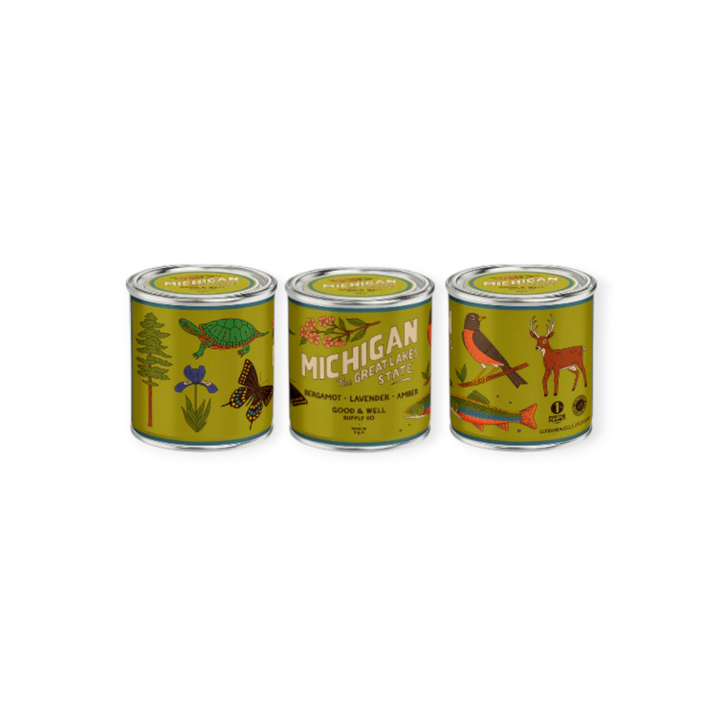 Good & Well Supply Co. Michigan State Candle - 1/2 Pint - FERAL