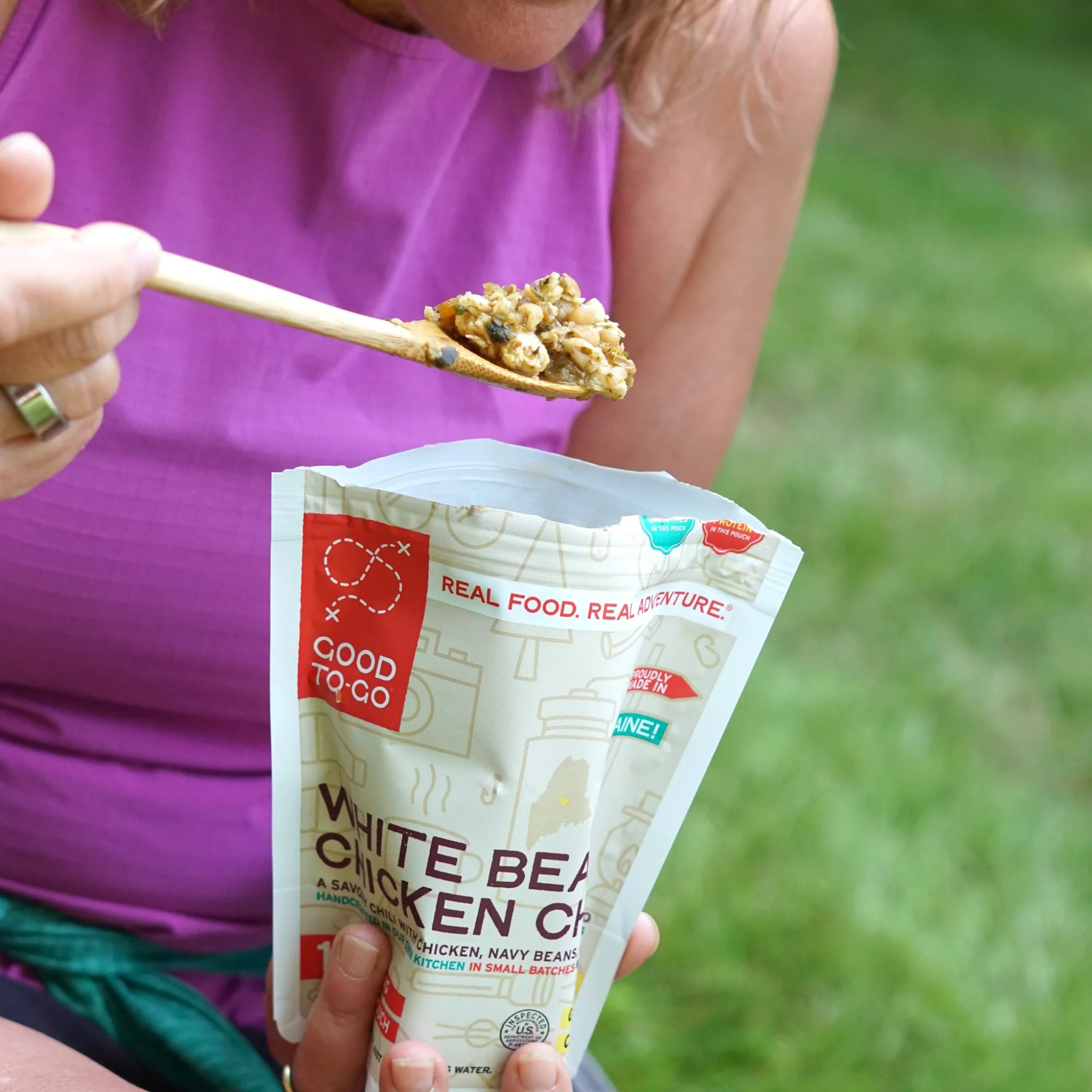 Good To-Go White Bean Chicken Chili Dehydrated Backpacking Meal - FERAL