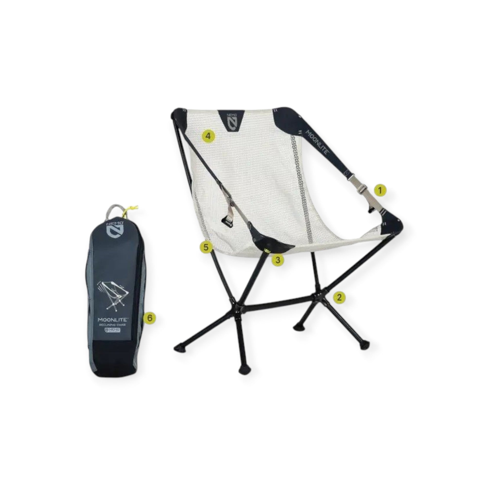 NEMO Moonlite Reclining Camp Chair - FERAL