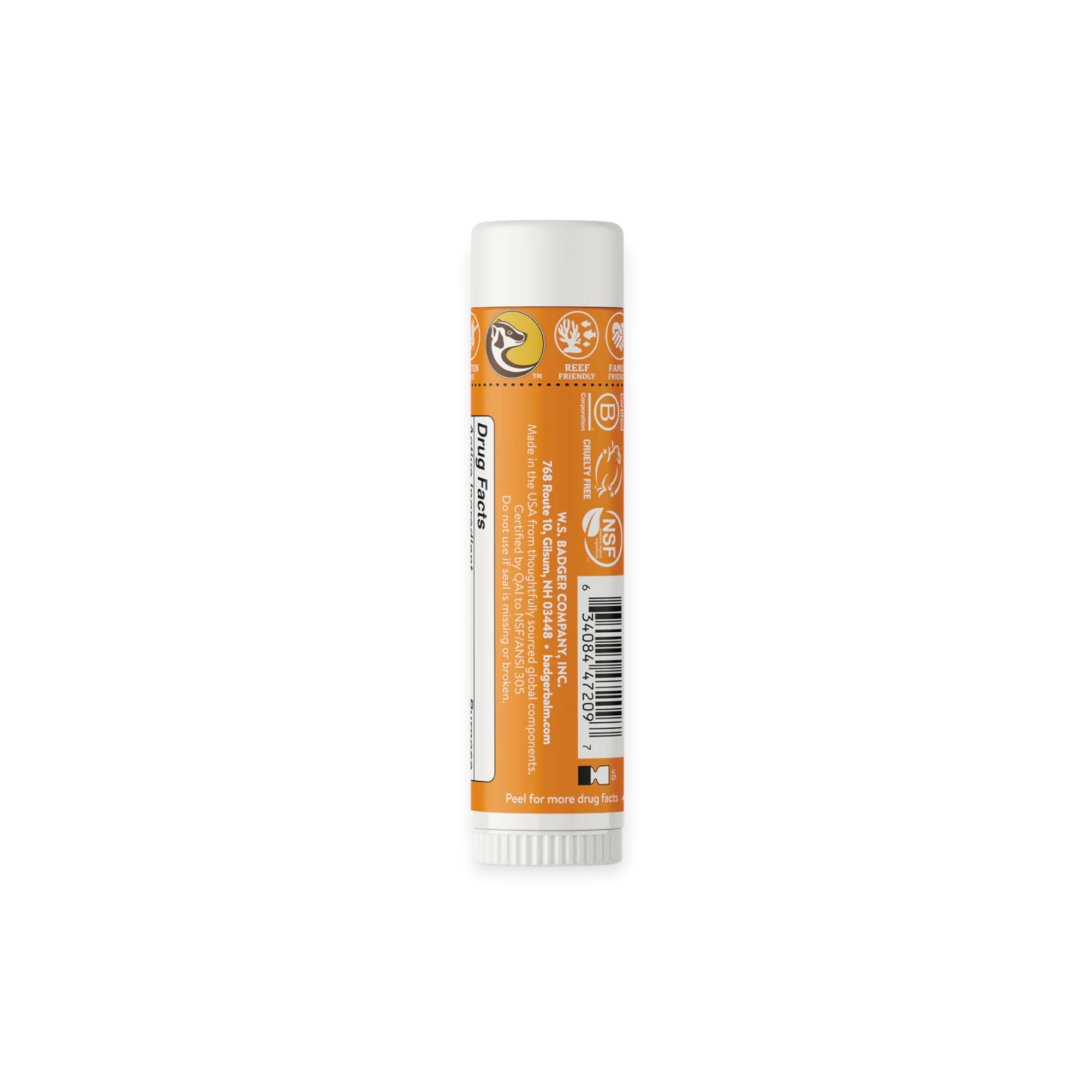 Badger Kids Mineral Sunscreen SPF 35 Face Stick - FERAL