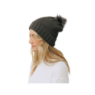 Leto Accessories Sherpa Lining Pom Beanie - FERAL