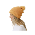 Leto Accessories Sherpa Lining Pom Beanie - FERAL