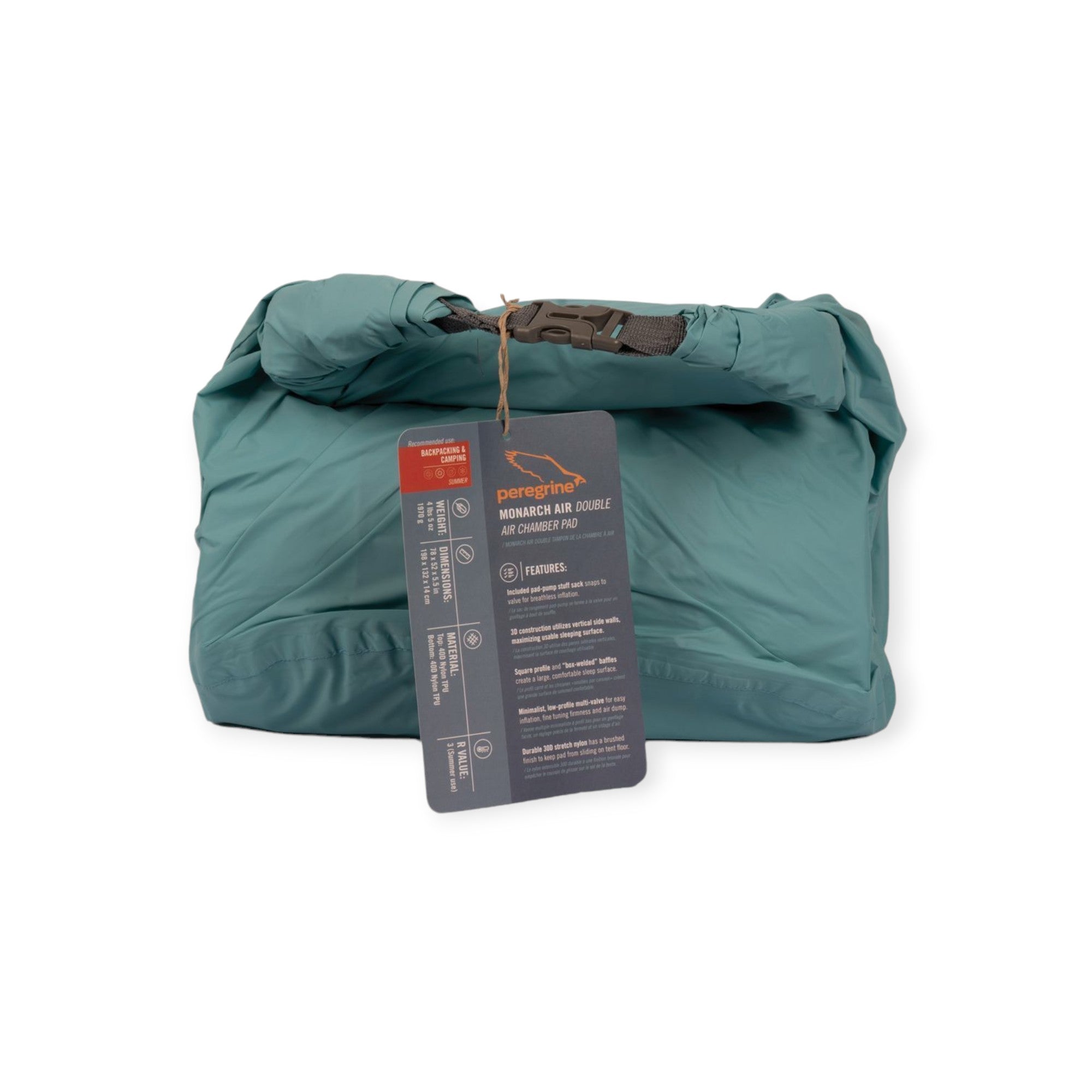 Peregrine Monarch Air  Double Sleeping Pad 5.5" - FERAL