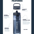LifeStraw Go Series Water Bottle with Filter 22 oz. - FERAL
