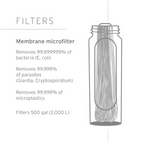 LifeStraw Peak Series Collapsible Squeeze 650 mL Bottle With Filter - FERAL