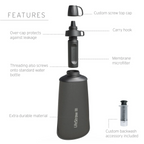 LifeStraw Peak Series Collapsible Squeeze 650 mL Bottle With Filter - FERAL