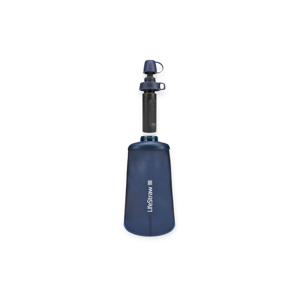 LifeStraw Peak Series Collapsible Squeeze 650 mL Bottle With Filter - FERAL