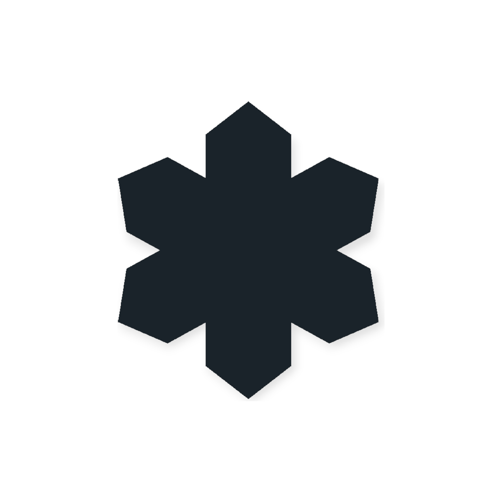 NoSo Blue Snowflake Merino Patch - FERAL