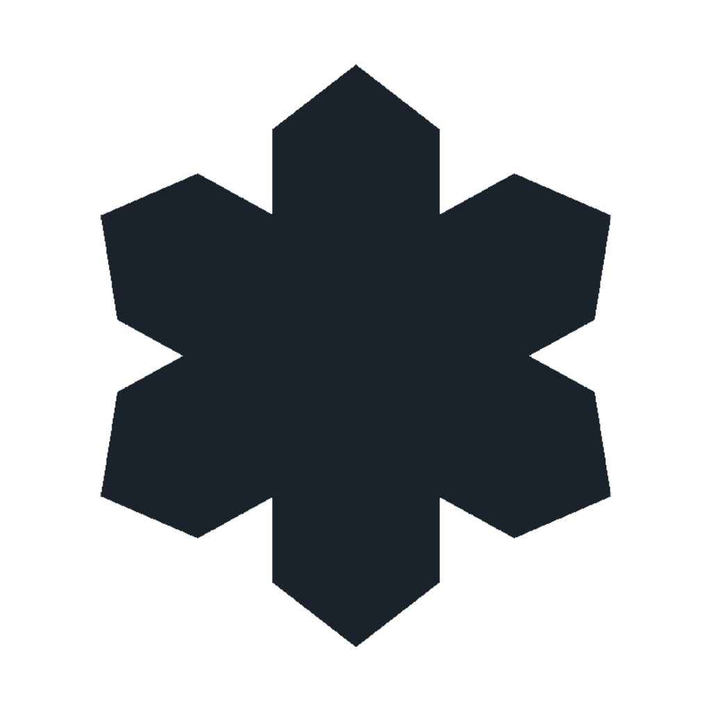 NoSo Blue Snowflake Merino Patch - FERAL