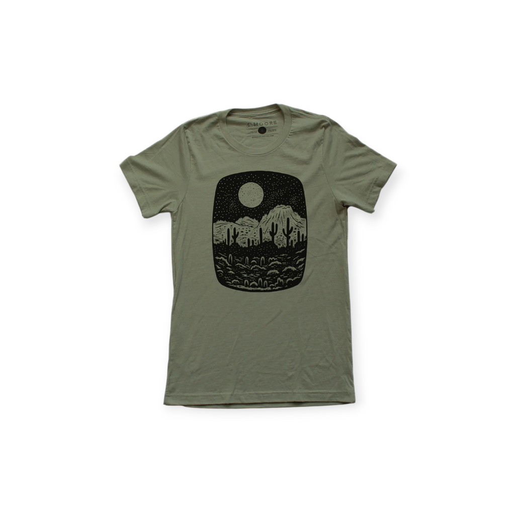 Moore Collection Olive Tri-Blend - Night Butte Tee - FERAL