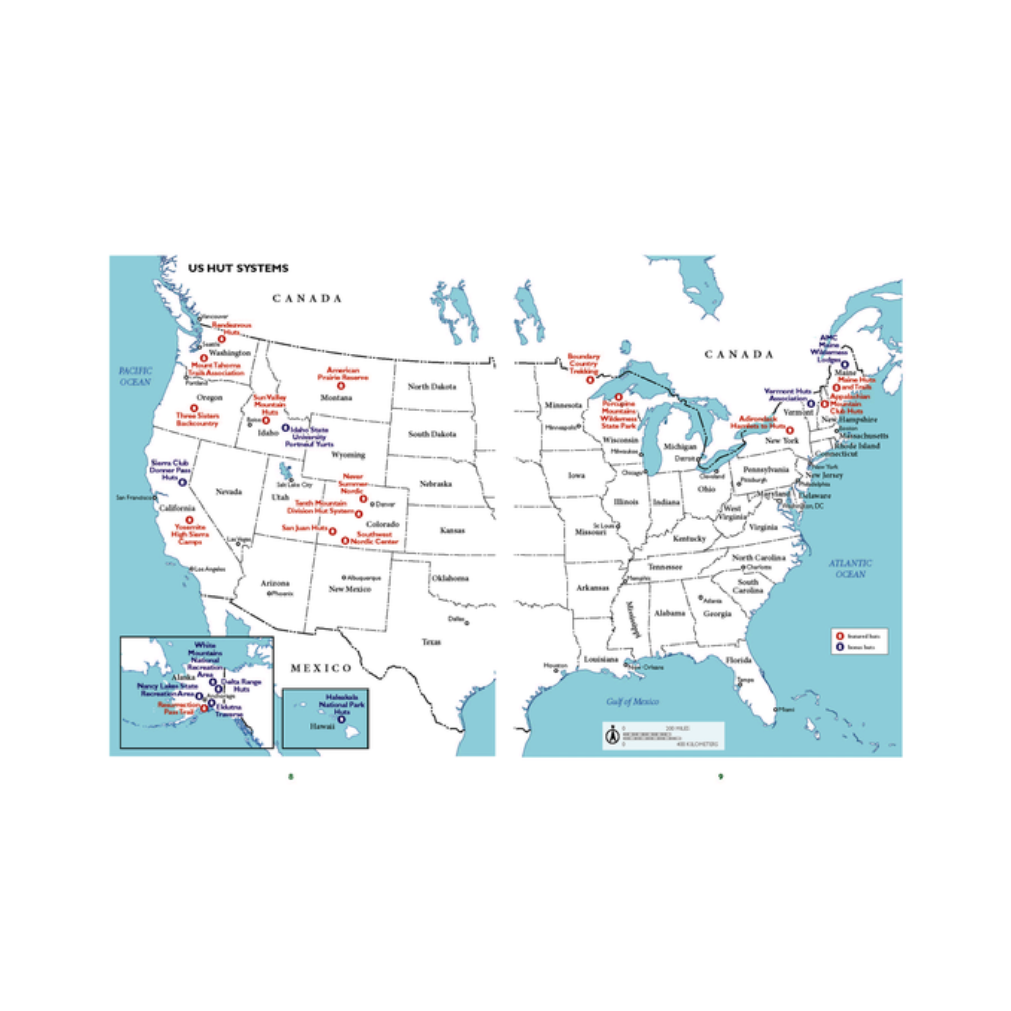 Hut to Hut USA: The Complete Guide for Hikers, Bikers, and Skiers