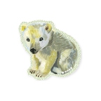 NoSo Gray Bear by Nathalie Lete Patch - FERAL