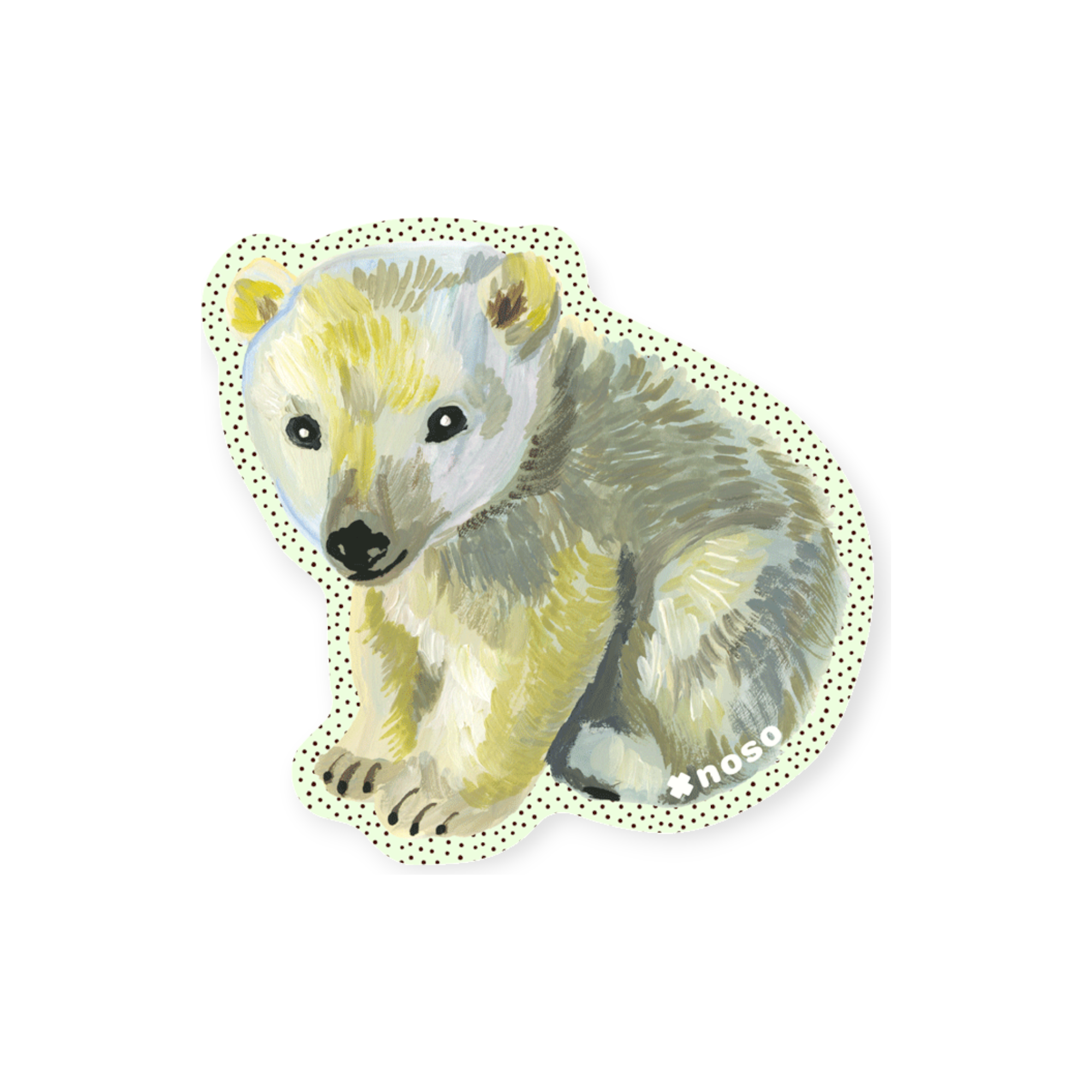 NoSo Gray Bear by Nathalie Lete Patch - FERAL