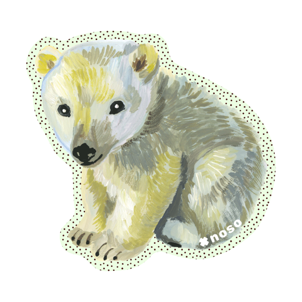 NoSo Gray Bear by Nathalie Lete Patch - FERAL