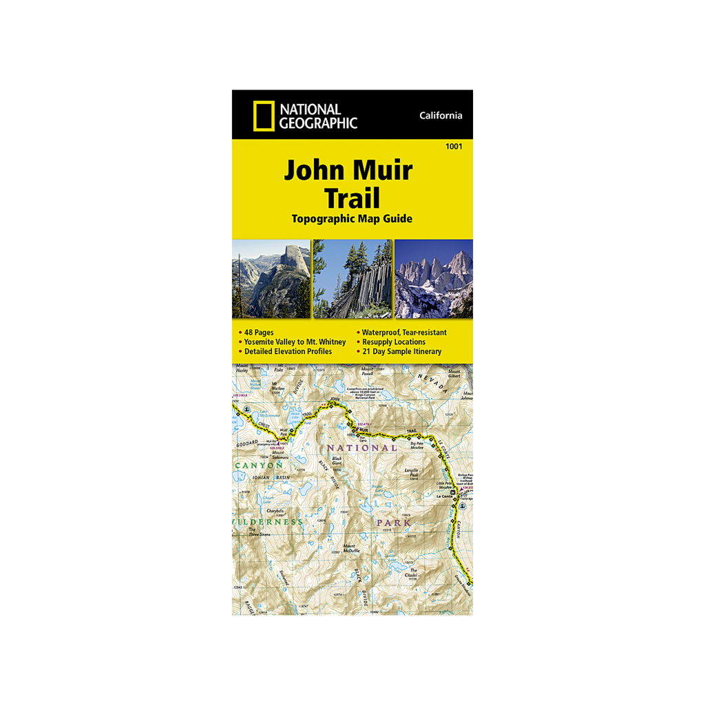 National Geographic 1001: John Muir Trail Map