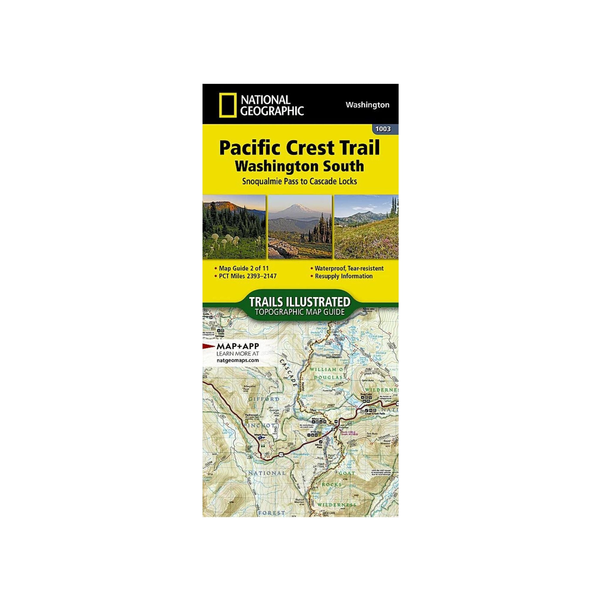 National Geographic 1003: Pacific Crest Trail South Map