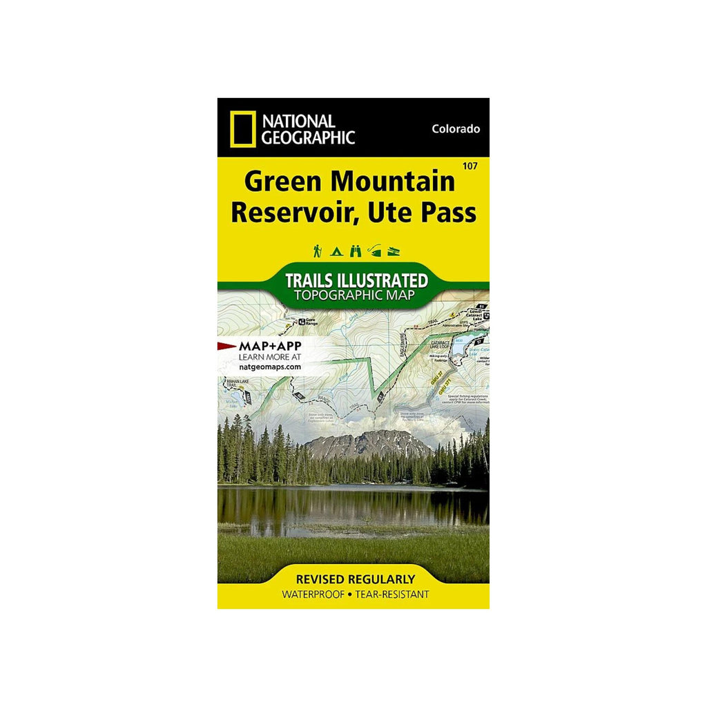 National Geographic 107: Green Mountain Reservoir | Ute Pass Map