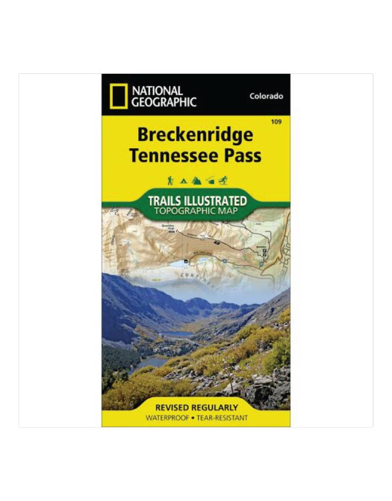 National Geographic 109: Breckenridge | Tennessee Pass Map