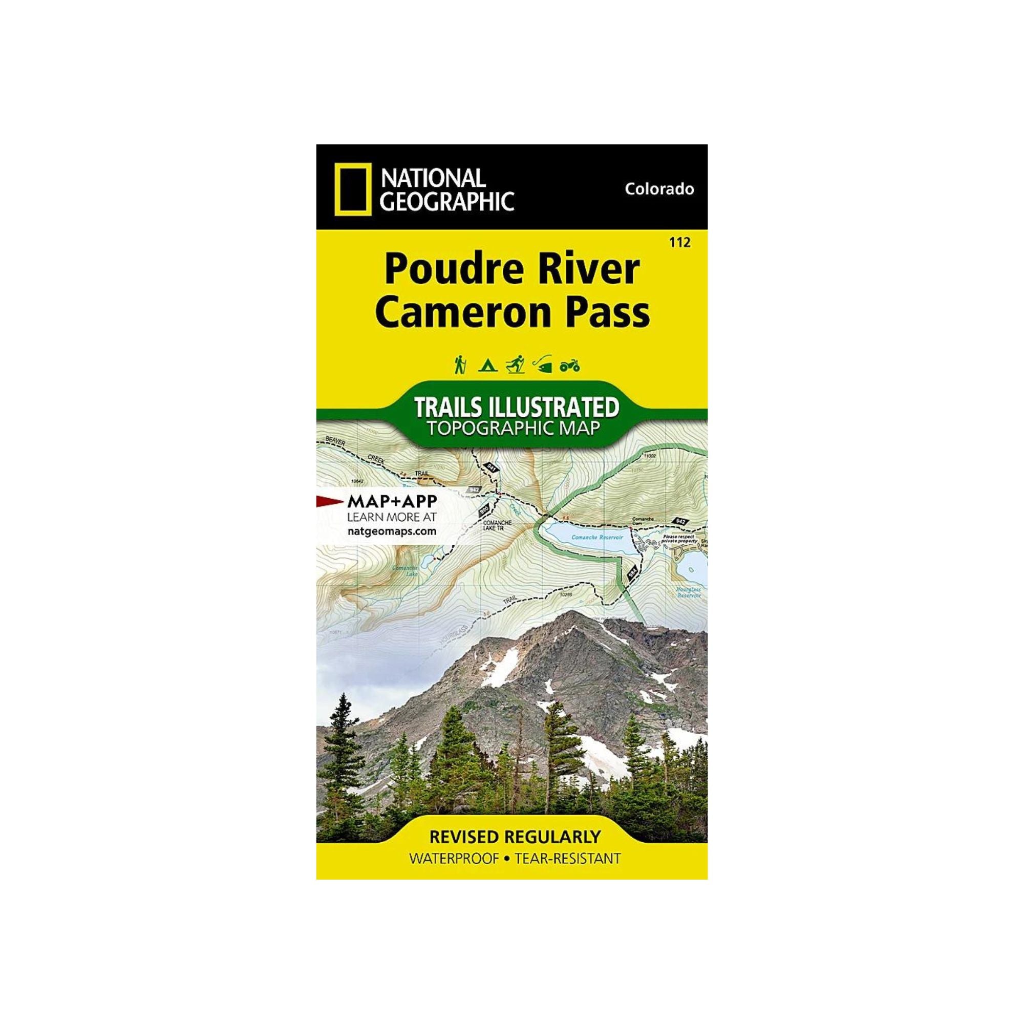 National Geographic 112: Poudre River | Cameron Pass Map