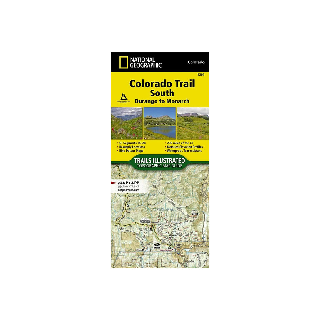 National Geographic 1201: Colorado Trail South Durango to Monarch Map